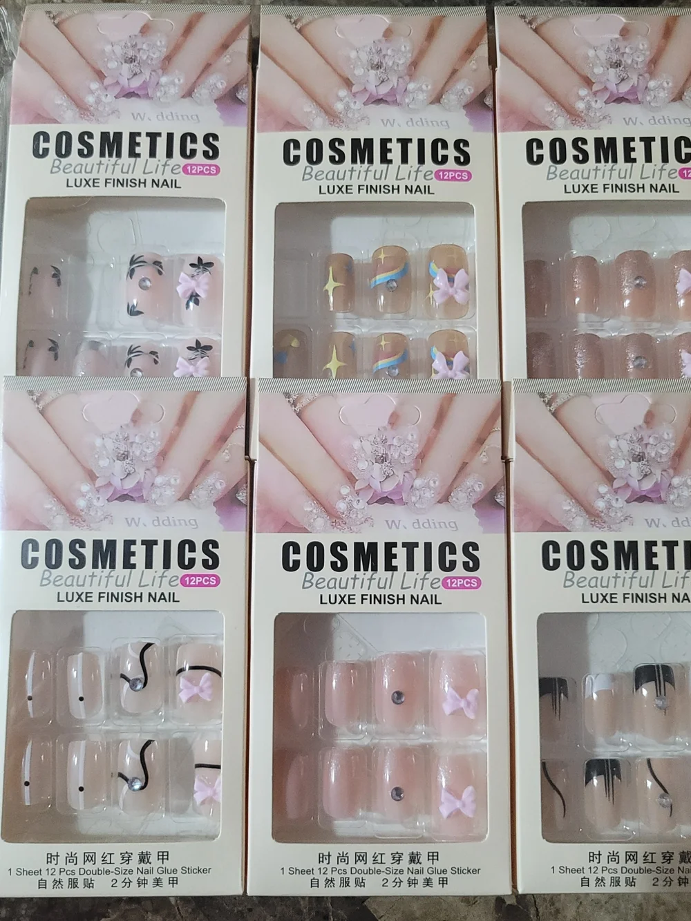Cosmetics Beautiful Life Luxe Finish Press On Nail Sets - Pink Accents